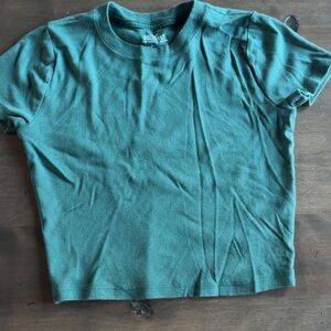 Hollister Green Crop Top